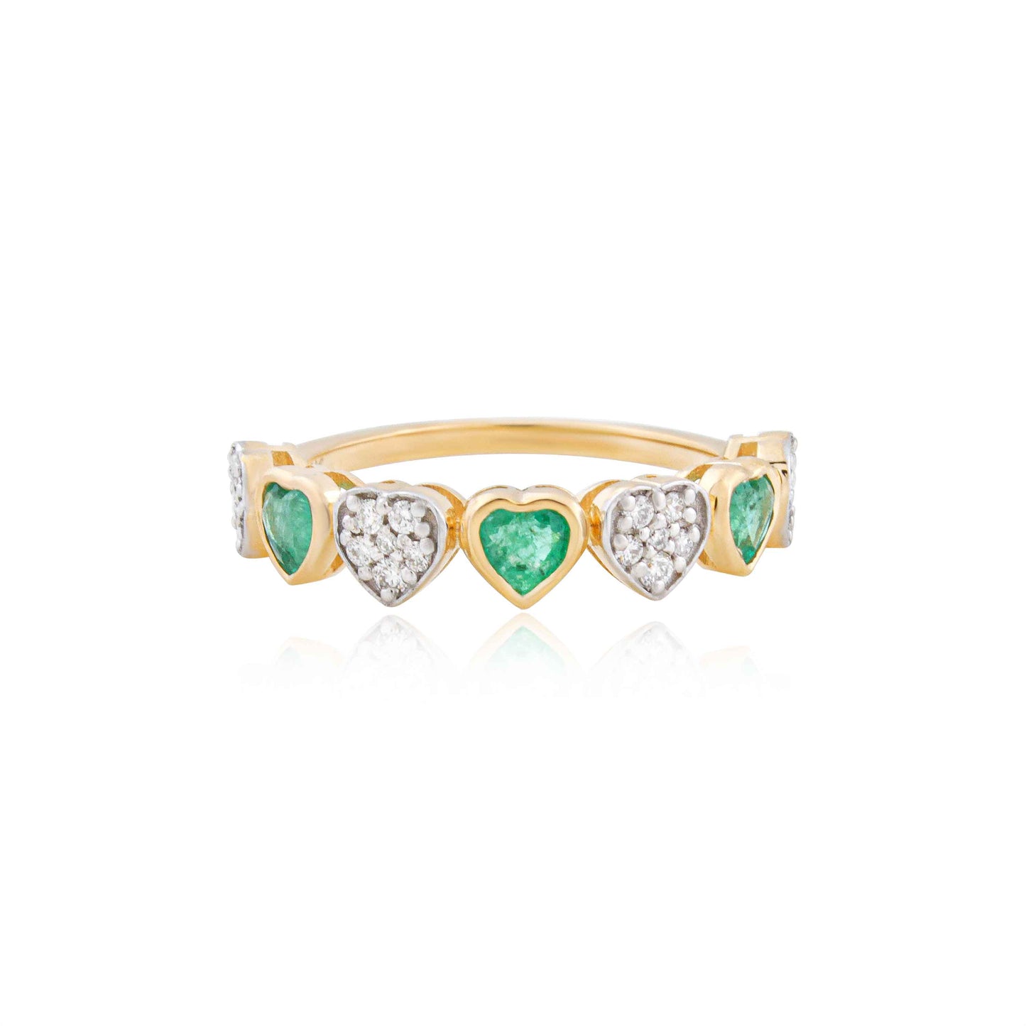 Heart of Grove Emerald Ring