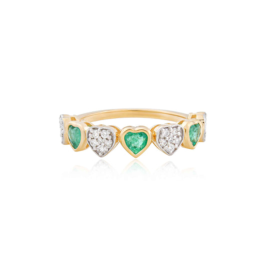 Heart of Grove Emerald Ring