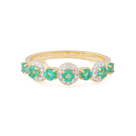 Royal Canopy Emerald Ring