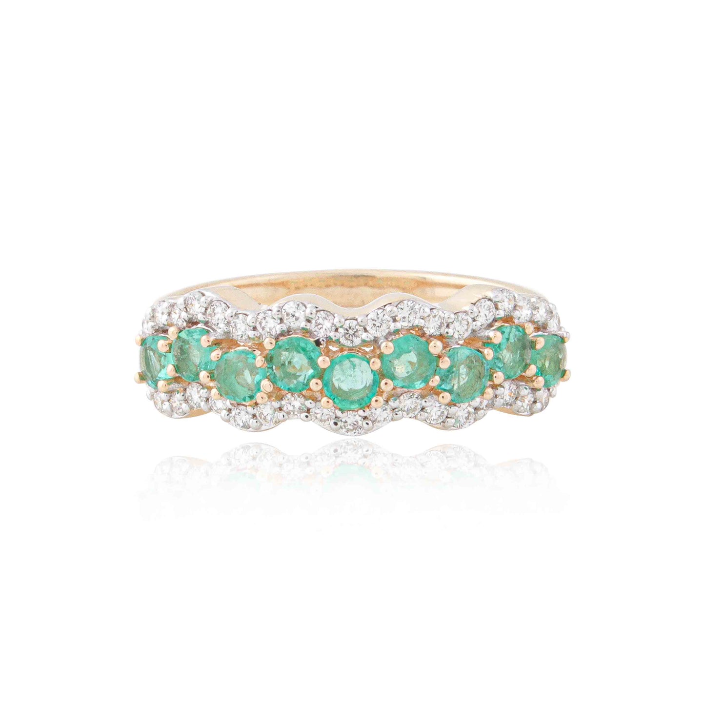 Emerald Stack Ring