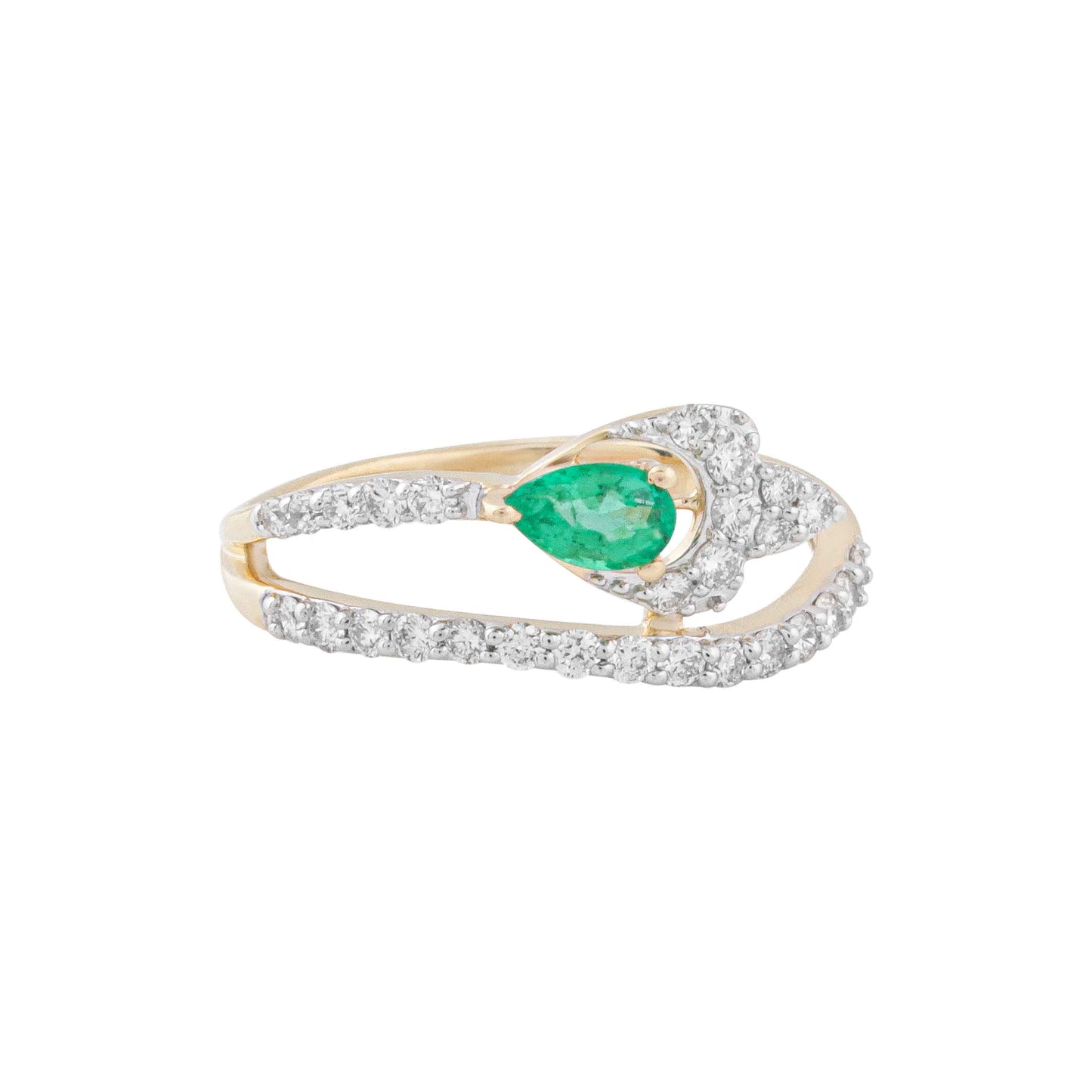 Mint Drop Emerald Ring