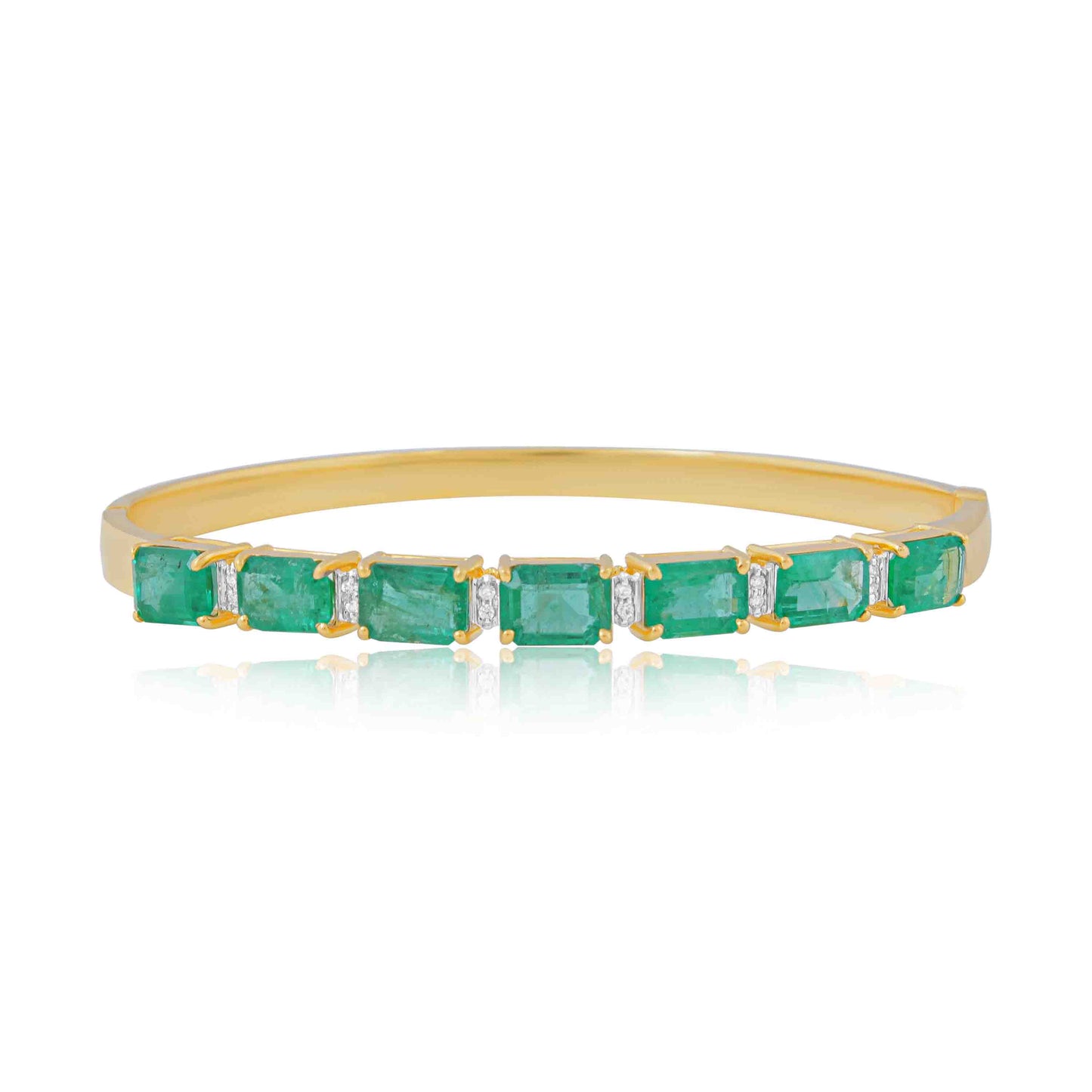 Vibrant Emerald Tennis Bracelet