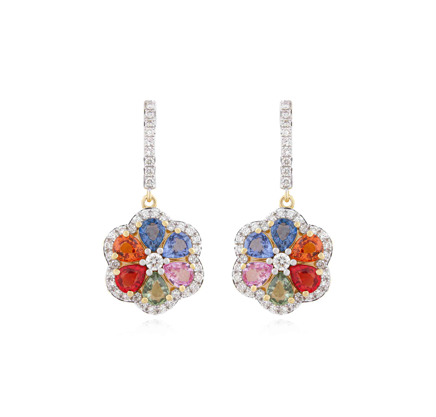 Rainbow Posy Earrings