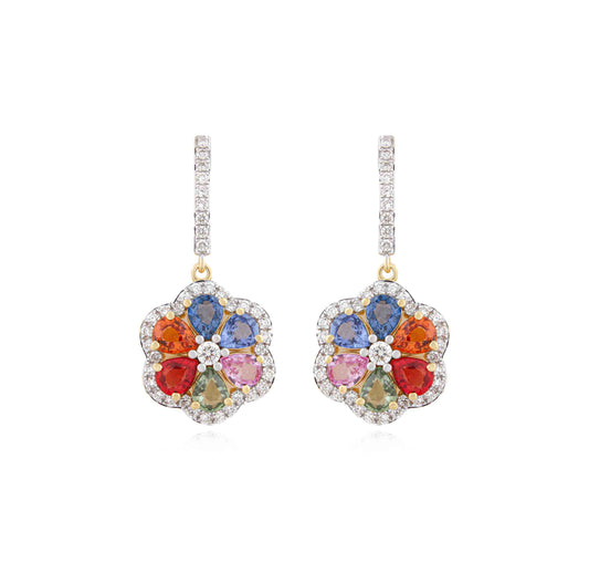 Rainbow Posy Earrings