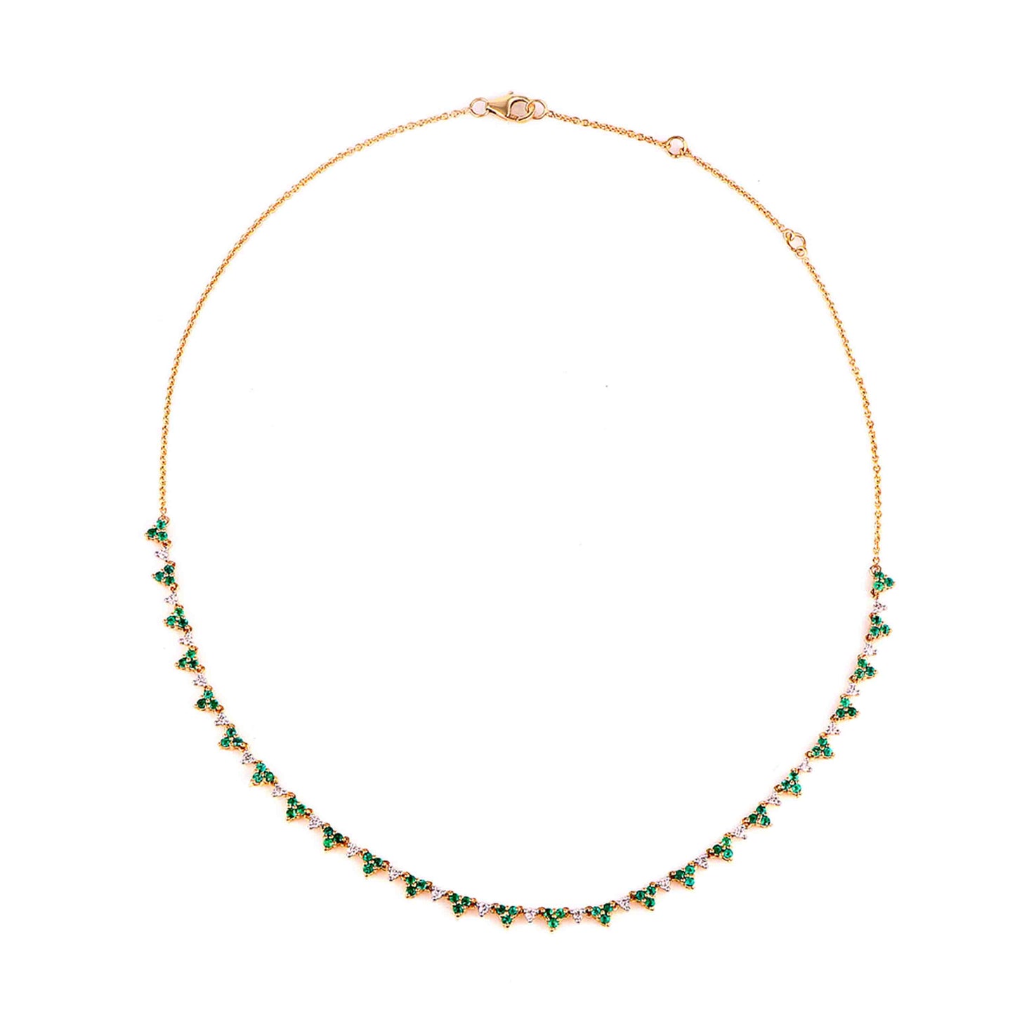 Divine Emerald & Diamond Necklace