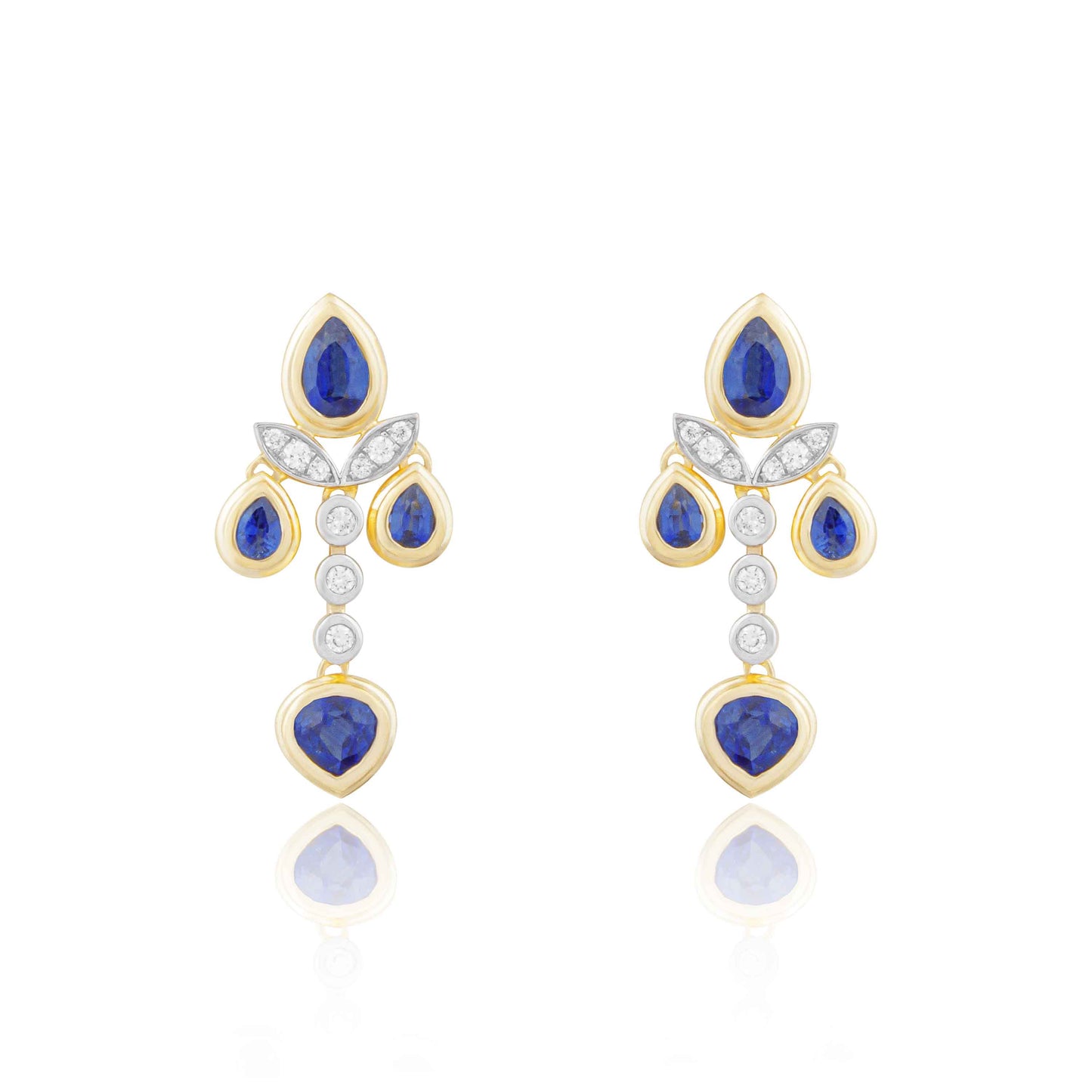 Victorian Blue Sapphire Earrings