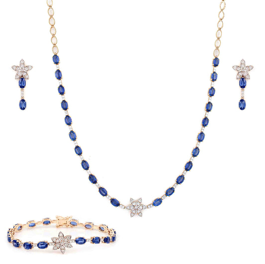 Cosmic Blue Sapphire Set