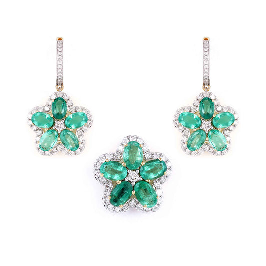 Flora Aura Emerald Set