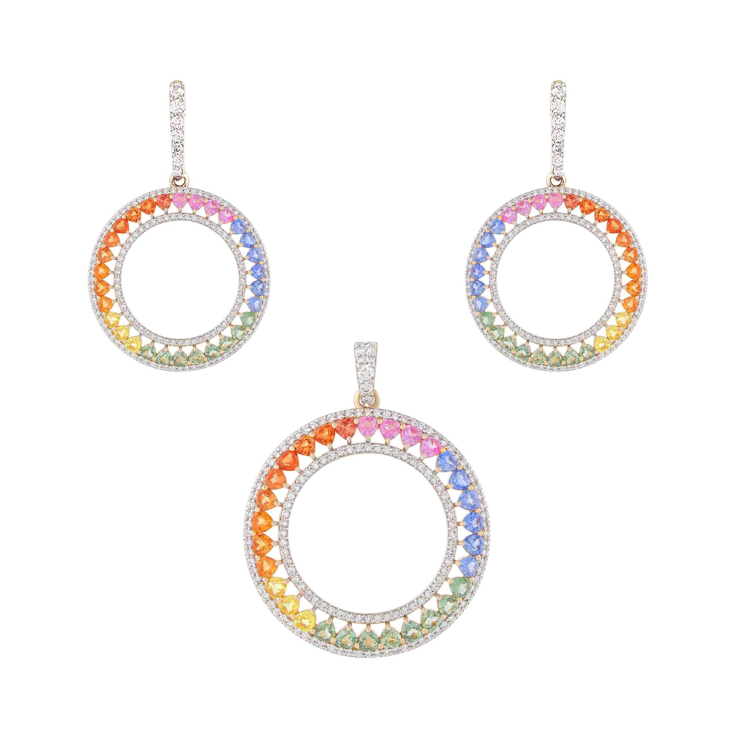 Passion Circle Pendant Set