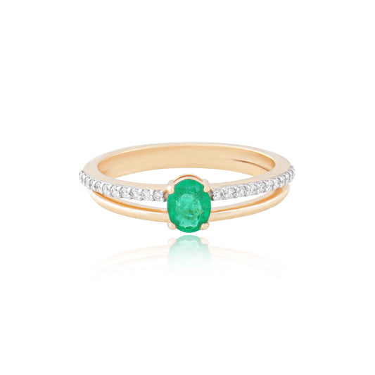 Solo Grace Emerald Ring