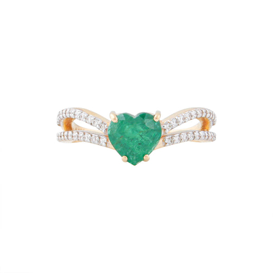Heart of Eden Emerald Ring